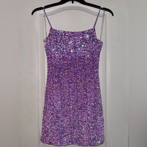 Thirty Thirty purple/pink sequin dress short size M